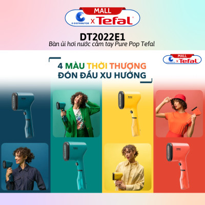 Bàn ủi hơi nước cầm tay Tefal DT2022E1 (Công suất 1300W) - Giao màu ngẫu nhiên - Hàng Chính Hãng - Bảo Hành 12 Tháng - Dung tích nhỏ gọn 70 ml