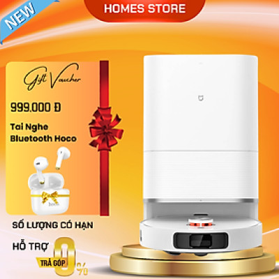 Robot Hút Bụi Lau Nhà Xiaomi Mijia M30s 2025, Xòe Giẻ Giặt Nước Nóng 70 Độ, Chổi Cắt Hạn Chế Rối Lực Hút 7300 Pa - Hàng Nhập Khẩu