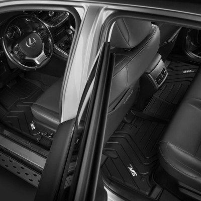 Thảm lót sàn xe ô tô LEXUS GS 2011- đến nay Nhãn hiệu Macsim 3W chất liệu nhựa TPE đúc khuôn cao cấp - màu đen