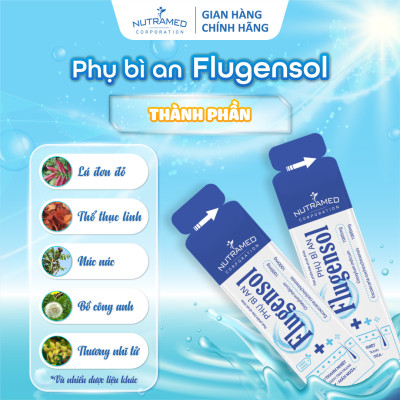 Phụ Bì An Flugensol hỗ trợ cải thiện viêm da cơ địa, mề đay, mẩn ngứa, eczema (20 gói) - Nutramed
