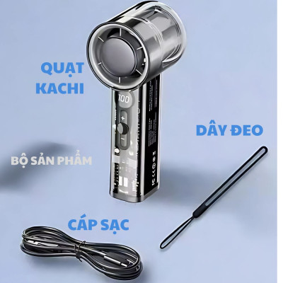 Quạt Sò Lạnh Cầm Tay Kachi MK419: Mát Lạnh Tức Thì, Đánh Tan Nóng Bức - Hàng chính hãng