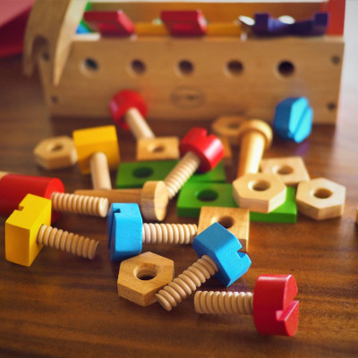 BỘ ĐỒ CHƠI KỸ SƯ, SỬA CHỮA WIN WIN TOYS, BẰNG GỖ, CHẮC CHẮN, NGỘ NGHĨNH CHO BÉ