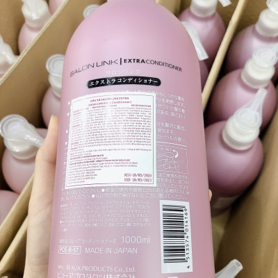Dầu Xả Salon Link Extra Dưỡng Tóc Nhật Bản 1000ml (Màu Hồng Tím) - Dành Cho Mọi Loại Tóc - Không Gây Bết