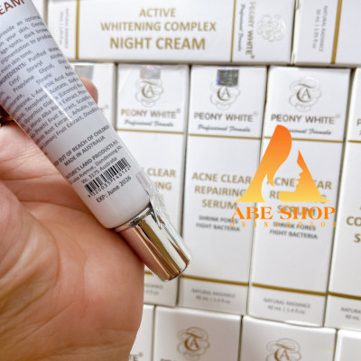 Kem PEONY WHITE NIGHT CREAM - Trắng Da - Làm Đều Màu - Giảm Tàn Nhang - Xóa Thâm Nám Ban Đêm 30ml