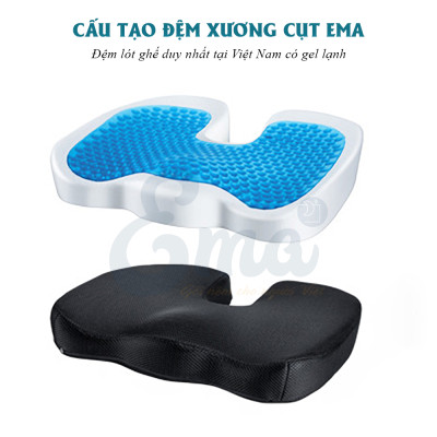 Nệm ngồi văn phòng chống thâm mông, xệ mông, đau xương cụt Ema cho dân văn phòng, lái xe, sinh viên, học sinh