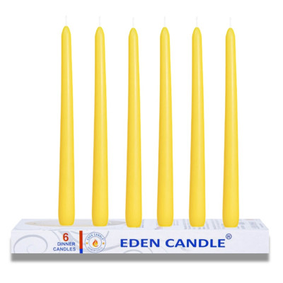 Hộp 6 Nến Thơm Taper Eden Candle FTRAMART EDC2331 (25cm) - Vàng
