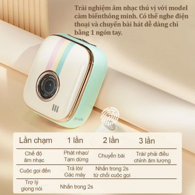 Tai nghe bluetooth Rock Retro nghe nhạc liên tục 12h - Hàng chính hãng bảo hành 1 năm