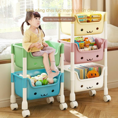 Kệ Gấu Đựng Đồ Đa Năng 4 Tầng Cho Bé - Kệ Đựng Đồ Chơi Có Bánh Xe Tiện Lợi - HÀNG CHÍNH HÃNG MINIIN