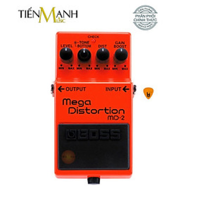 Phơ Guitar Boss MD-2 Mega Distortion - Bàn Đạp Fuzz Pedals Effects MD2 Hàng Chính Hãng - Kèm Móng Gẩy DreamMaker