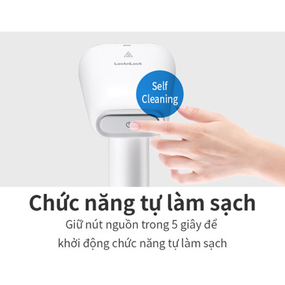 Bàn ủi hơi nước cầm tay Lock&Lock ENI223WHT 1600W - Hàng chính hãng