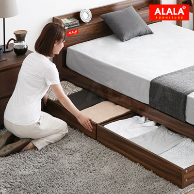 Giường ngủ ALALA03 + 2 hộc kéo / Miễn phí vận chuyển và lắp đặt/ Đổi trả 30 ngày/ Sản phẩm được bảo hành 5 năm từ thương hiệu ALALA/ Chịu lực 700kg