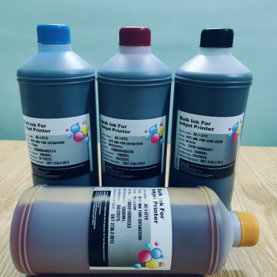 Mực nước dye ink màu đen (BK)  tương thích Epson Dx5 I3200 chai 1 lít, hàng nhập khẩu.