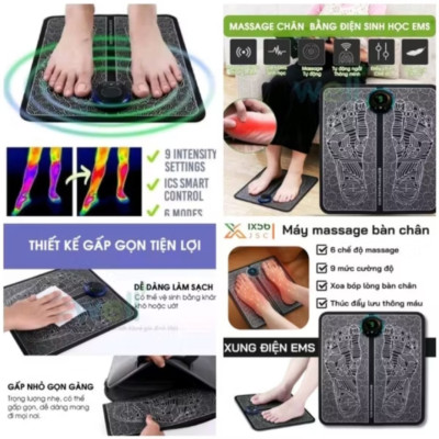BỘ THẢM MASSAGE ĐÔI BÀN CHÂN VỚI NHIỀU CHỨC NĂNG MASSAGE THÔNG MINH CHO MỌI GIA ĐÌNH