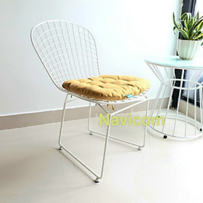 Bàn ghế sân vườn - coffees ( khung trắng kèm nệm) 