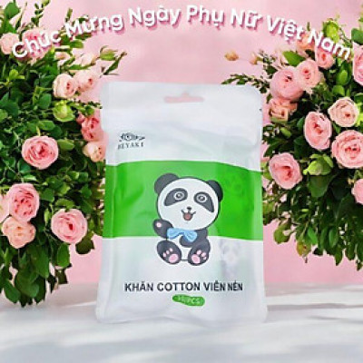 10 Viên Khăn Nén Beyaki Du Lịch Hoặc Công Tác Vải Bông Dày Dặn Êm Mịn 24x40 cm