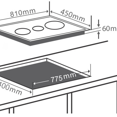 Bếp Điện Từ Hồng Ngoại Chefs EH-MIX544P - Hàng Chính Hãng