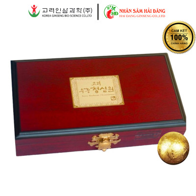 [CHÍNH HÃNG] An cung ngưu hoàng hoàn Bio Hàn Quốc hộp gỗ 10 viên - Ngừa tai biến đột quỵ
