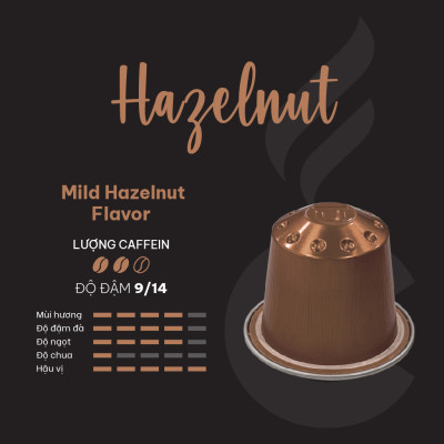 Cà phê viên nén Carraro – Rich Flavor Blend - Nhập khẩu từ Ý - Tương thích máy capsule Nespresso (including Caramel, Hazelnut, Vanilla)