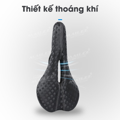 Đệm yên xe đạp đường trường touring BSH-01 chống thấm nước và chống trượt, da PU, kích thước 28 x 14 cm - Mai Lee