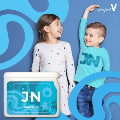 Thực Phẩm Sức Khỏe Cho Trẻ JN & JNB Junior Hit - Tăng Trưởng và Năng Lượng - PROJECT V - Hộp 60 Viên - Xuất xứ Pháp, Hàng Chính Hãng