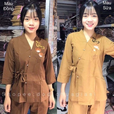 ĐỒ LAM ĐI CHÙA -Thư Pháp Trang Nhã