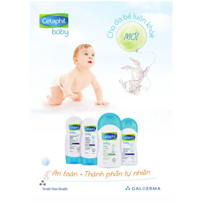 Combo Sữa tắm gội Cetaphil Baby W&S with Organic Calendula 400ml + Sữa dưỡng thể Cetaphil Baby with Organic Calendula 400ml