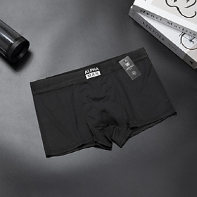 Quần boxer nam , quần lót đùi nam ALPHA được làm bằng chất thun lạnh mềm mịn thấm hút mồ hôi co giãn 4 chiều
