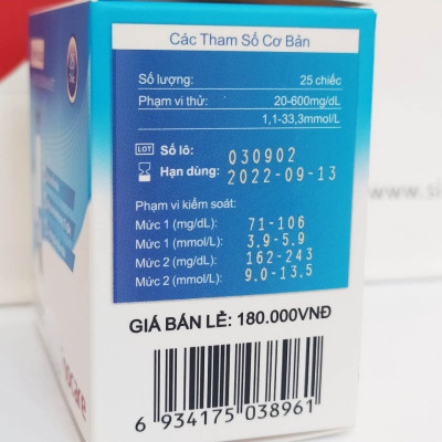 Que Thử Đường Huyết Safe Accu Chính Hãng Sinocare 50 Que + 50 Kim Chích Máu