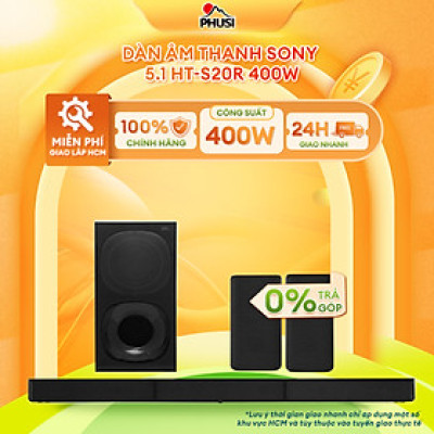 Dàn âm thanh Soundbar Sony 5.1 HT-S20R//C (400W) - Hàng chính hãng