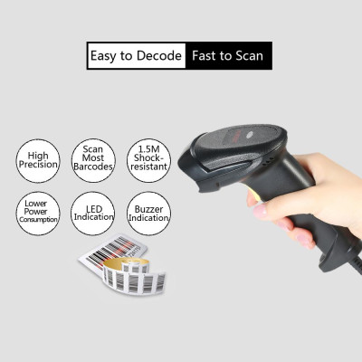 Máy quét mã vạch laser hai chiều có dây