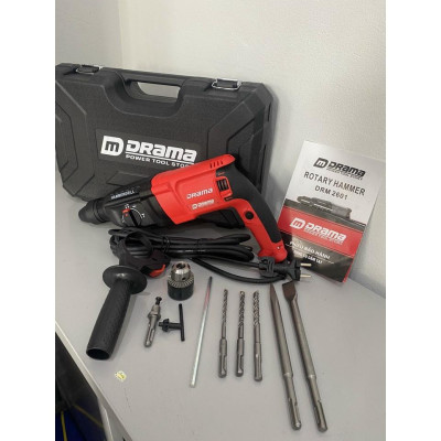 (LOẠI 1) Máy Khoan Đục Bê Tông DRAMA 1350W,  3 Chế Độ 2 - 26 Cam kết 100% Ruột Đồng Máy Khỏe Chạy Êm Bền