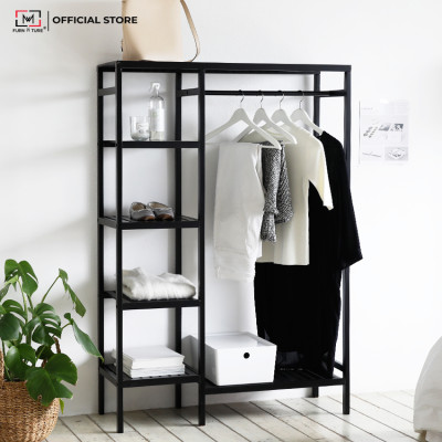GIÁ TREO QUẦN ÁO TIỆN LỢI GỖ THÔNG NHẬP KHẨU HÀNG LẮP RÁP THÔNG MINH HÀN QUỐC - DOUBLE CLOSET 