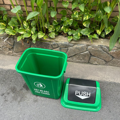 THÙNG RÁC NHỰA 20 LÍT NẮP BẬP BÊNH