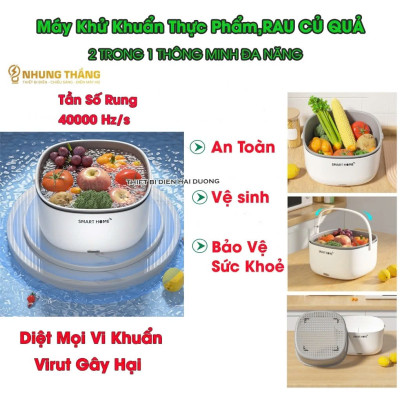 Máy Khử Trùng Hoa Quả Thựjc Phẩm SMART HOME An Toàn Cho Gia Đình:  Chống Chất Trừ Sâu và Vi Khuẩn, ĐỒ TRANG TRÍ NHÀ CỬA