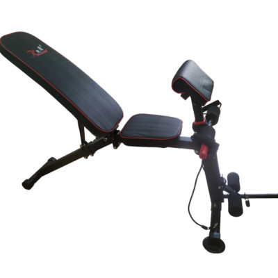 Ghế tập gym đa năng kèm dây kéo đàn hồi KK022D, tải trọng tối đa 120kg, có thể gập gọn dễ dàng