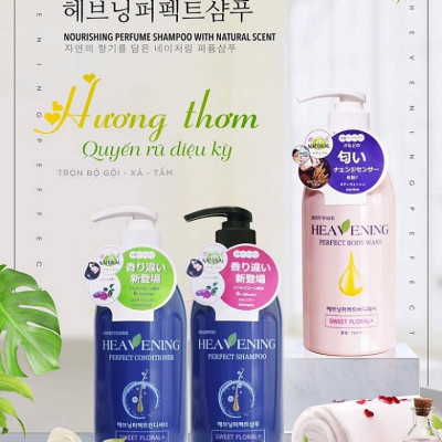 Sữa tắm dưỡng ẩm, làm trắng da HEAVENING 