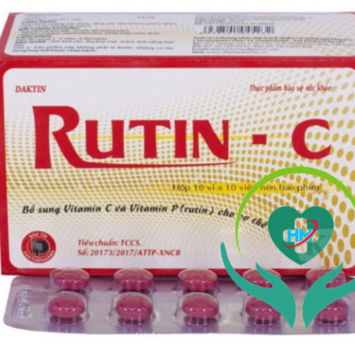 RUTIN C -Hộp 100 viên - Bổ sung vitamin C, Vinaphar