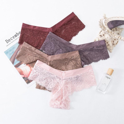 Combo 5 Quần Lót Nữ Lọt Khe Ren Lưng Bóng Q8047 – Siêu Mềm Mại, Ôm Sát, Không Lộ Viền