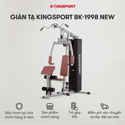 Giàn tạ đa năng KINGSPORT BK-1998 New thiết kế linh hoạt, khung sườn chắc chắn với 10 động tác luyện tập chuyên sâu