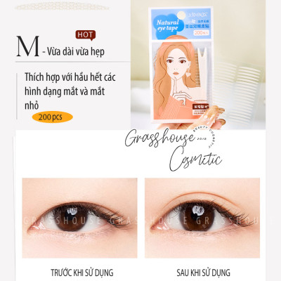 Miếng Dán Kích Mí Mắt Tự Nhiên vô hình thoáng khí Jonbos 