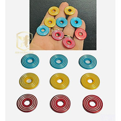 Long Đền ĐỎ XANH VÀNG Nhôm 6li phay CNC mẫu THÁI gắn dàn áo xe máy Sirius Wave Dream Exciter Winner Sonic Satria....