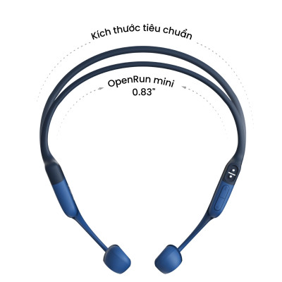 Tai Nghe Bluetooth Thể Thao Dẫn Truyền Âm Thanh Qua Xương SHOKZ OPEN RUN MINI S803 - Hàng Chính Hãng - Kháng nước IP67 - Sạc nhanh- Pin sử dụng trong 8 tiếng