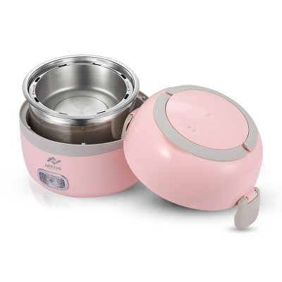 Hộp cơm điện văn phòng 2 tầng Life360 - 3 khay đựng thức ăn, inox304, hấp/ đun sôi/ hâm nóng - Hàng Chính Hãng