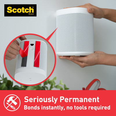Băng keo cường lực 2 mặt màu xám khổ rộng 19mm Scotch 3M SB-BK414 - Nhiều kích thước, siêu dính, thẩm mỹ, chịu nhiệt cao