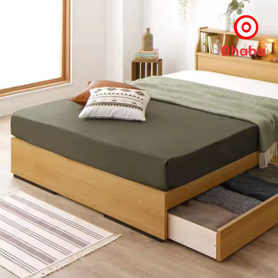 [Kèm ảnh thật - Miễn phí lắp đặt & vận chuyển] Giường ngủ gỗ công nghiệp cao cấp OHAHA chuẩn Nhật - Yellow - GC041 - 01