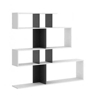 Kệ sách, kệ trang trí gỗ hiện đại SMLIFE Bellemere  | Gỗ MDF dày 17mm chống ẩm | D139xR25xC135cm