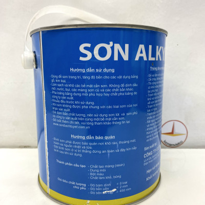 Sơn dầu Bạch Tuyết màu đen bóng 200 2.8kg