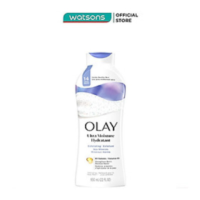 Sữa Tắm Tẩy Tế Bào Da Olay Exfoliating Moisture Sea Salts Hạt Muối Biển 650ml