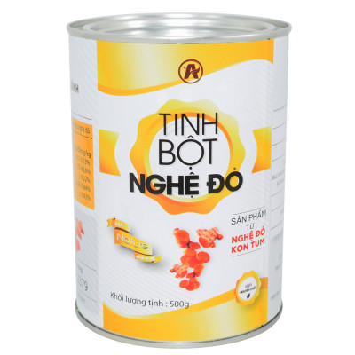 2 lon Tinh bột nghệ Đỏ An Bình (mỗi lon 500gr) - Khỏe bên trong, Đẹp bên ngoài