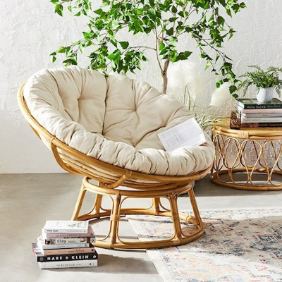 Ghế lười Tundo papasan mây thật cao cấp kèm nệm 